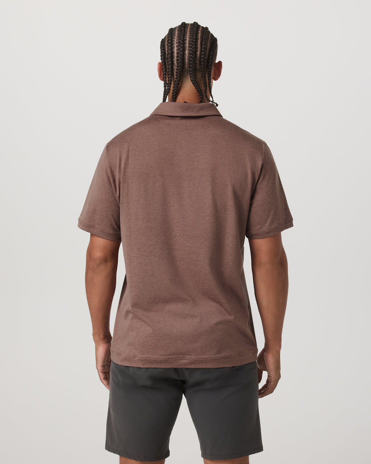 Short Sleeve Ponto Performance Polo Sable Heather | Vuori outlet - US 4567