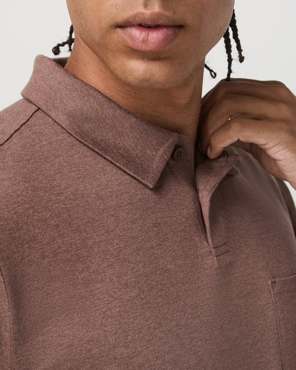 Short Sleeve Ponto Performance Polo Sable Heather | Vuori outlet - US 4567