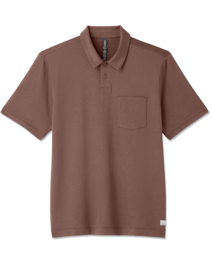 Short Sleeve Ponto Performance Polo Sable Heather | Vuori outlet - US 4567