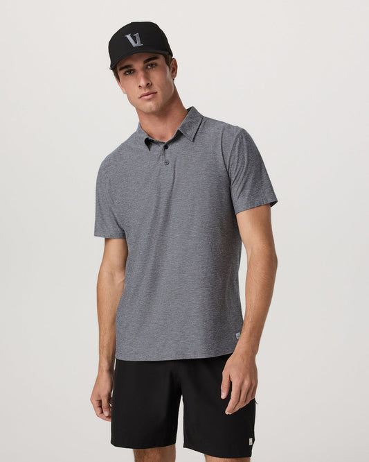 Strato Tech Polo Men's Heather Grey Polo Shirt | Vuori shop - US 1960