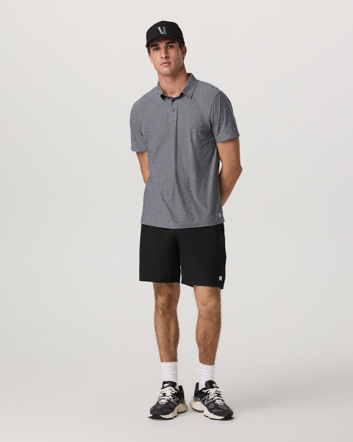 Strato Tech Polo Men's Heather Grey Polo Shirt | Vuori shop - US 1960