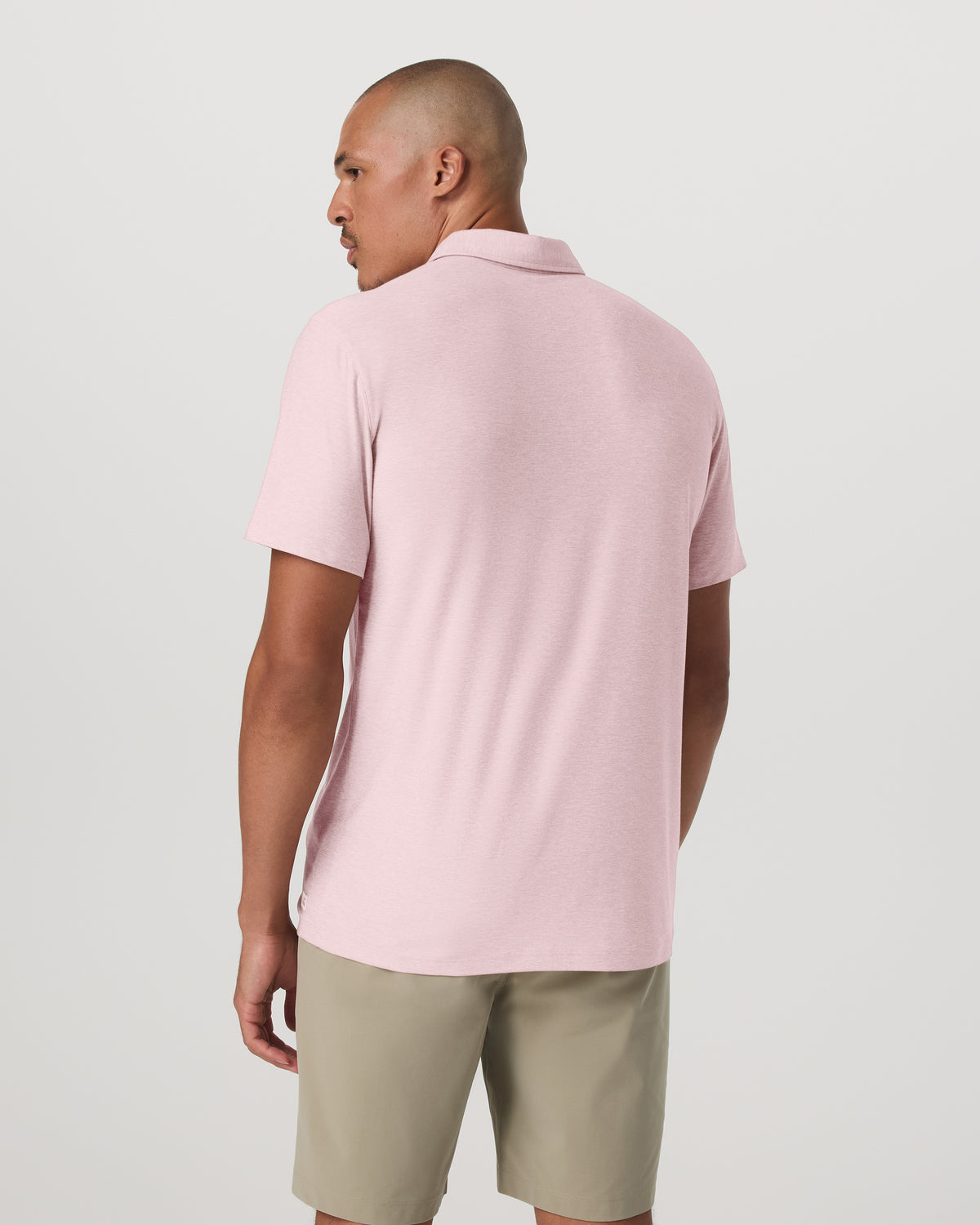 Strato Tech Polo Men's Faded Rose Heather Polo Shirt | Vuori sale - US 2731