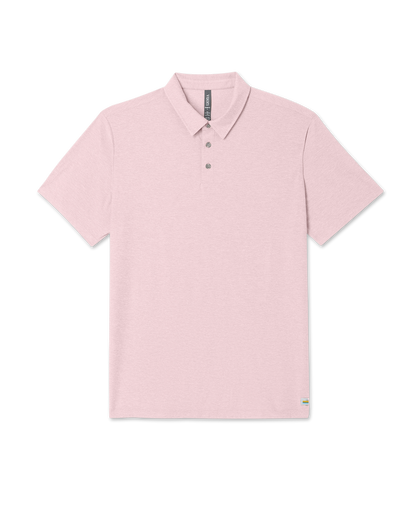 Strato Tech Polo Men's Faded Rose Heather Polo Shirt | Vuori sale - US 2731
