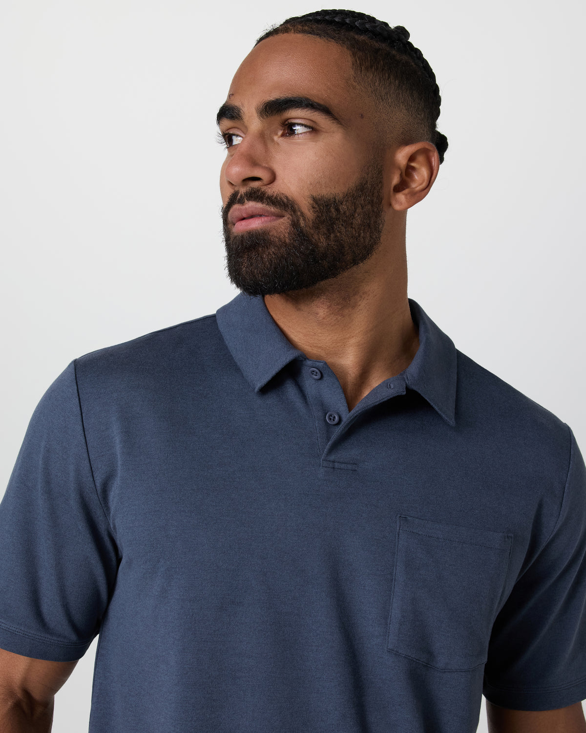 Short Sleeve Ponto Performance Polo Azure Heather | Vuori onsale - US 5807