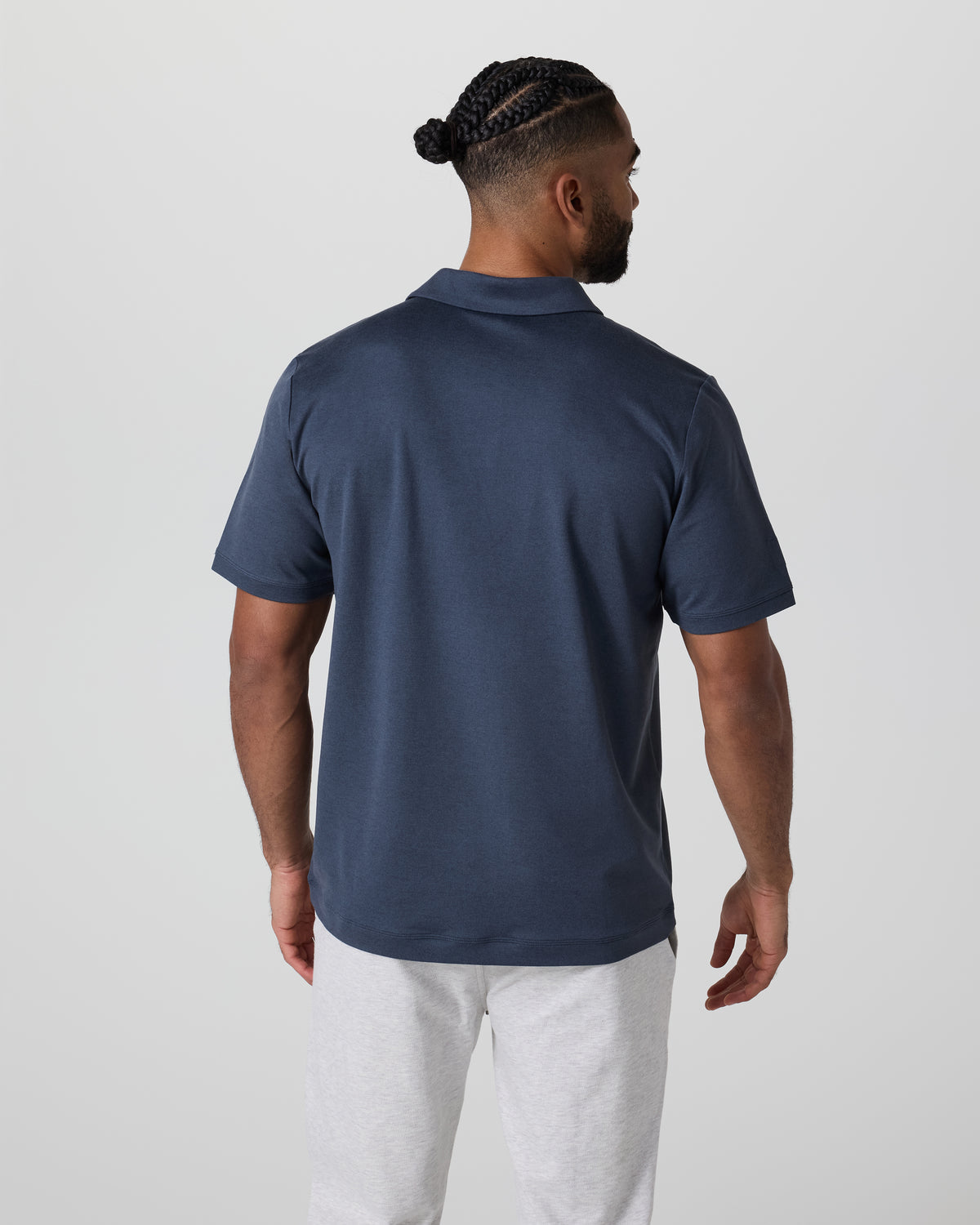 Short Sleeve Ponto Performance Polo Azure Heather | Vuori onsale - US 5807