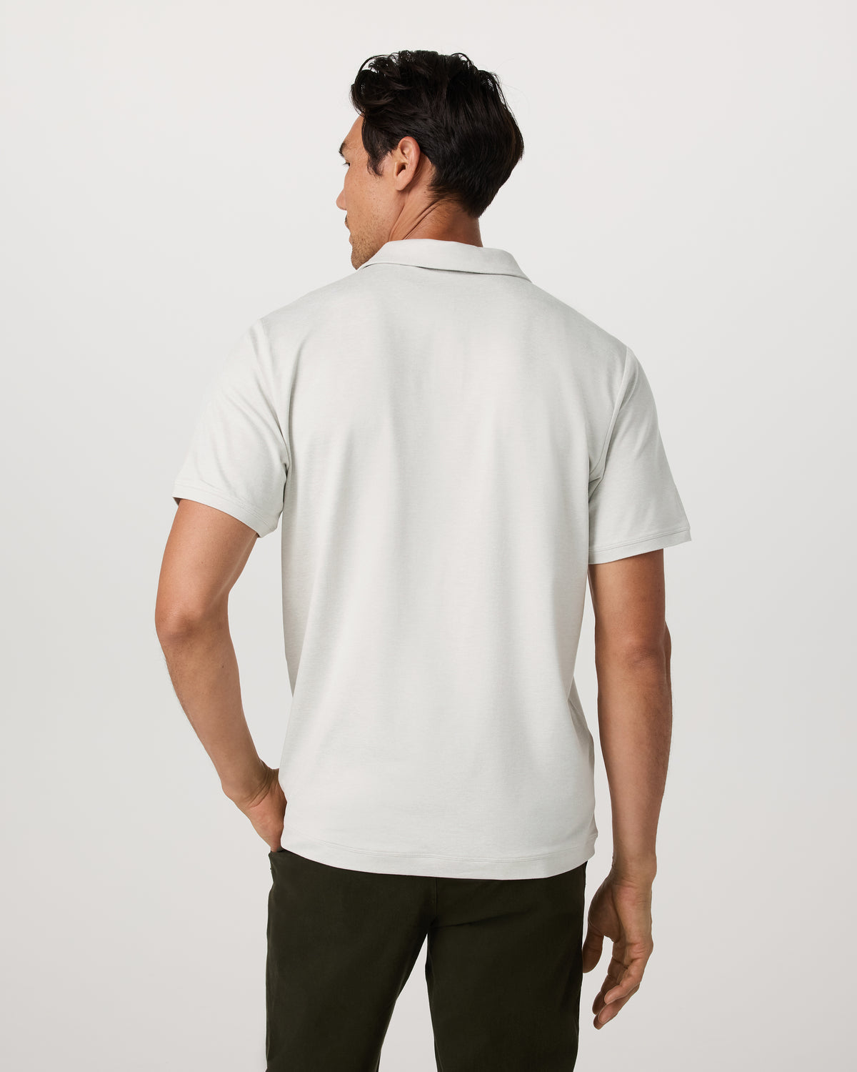 Men's Short Sleeve Ponto Performance Polo Salt Heather | Vuori discount - US 9383