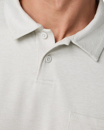Men's Short Sleeve Ponto Performance Polo Salt Heather | Vuori discount - US 9383