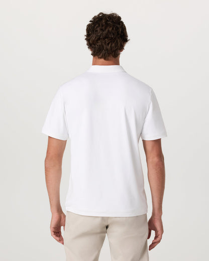 Men's Short Sleeve Ponto Performance Polo White | Vuori outlet - US 3054