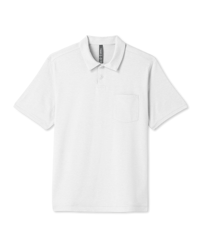 Men's Short Sleeve Ponto Performance Polo White | Vuori outlet - US 3054