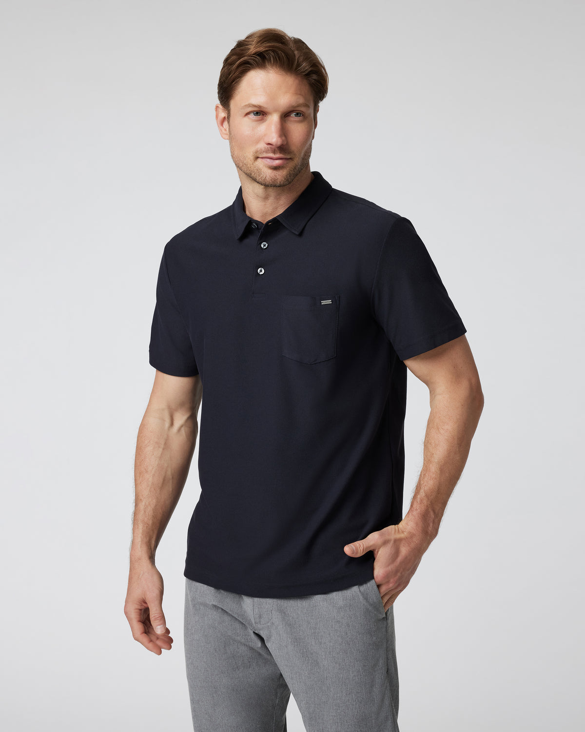 Ace Polo Men's Black Polo Clothing | Vuori shop - US 5507