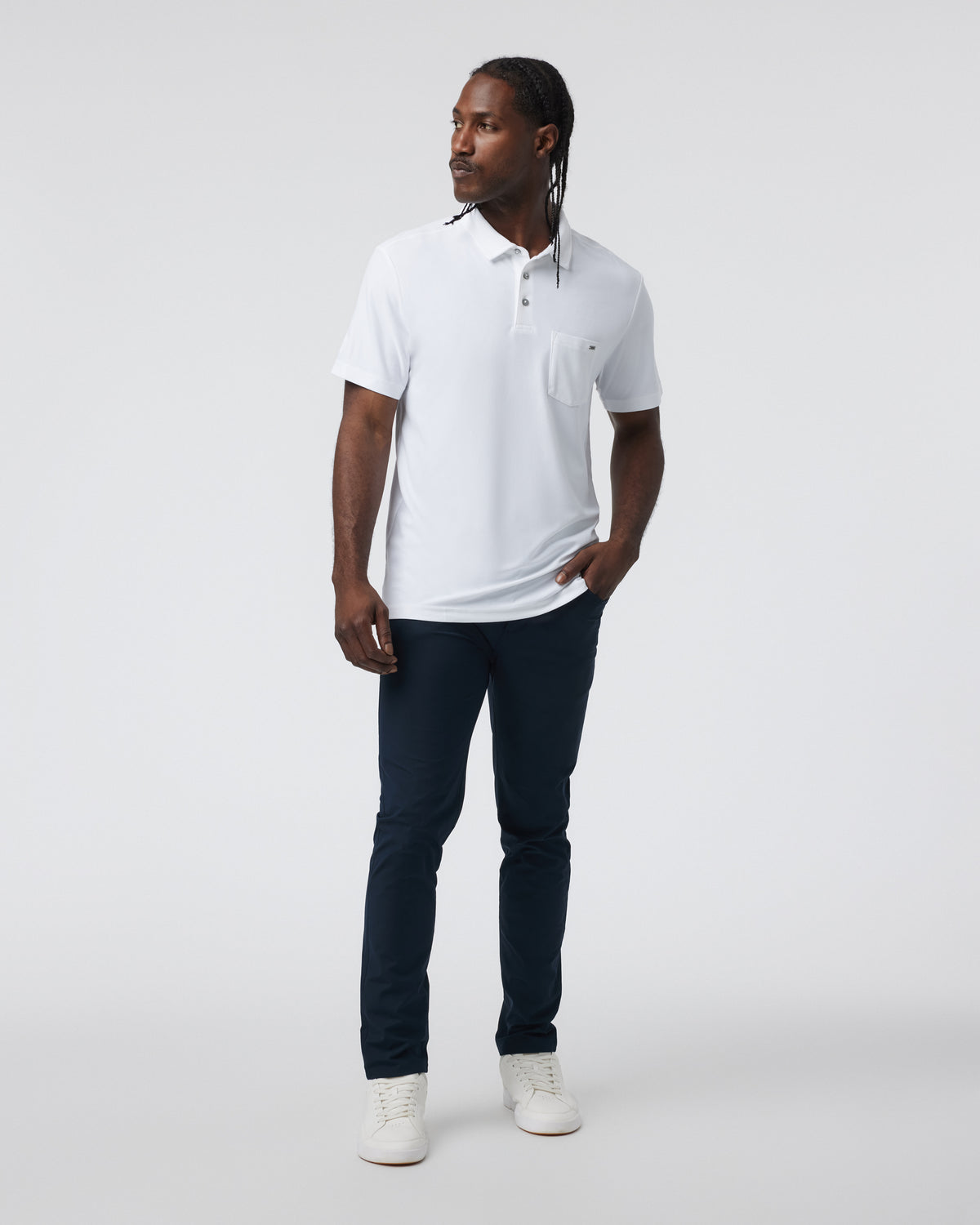 Ace Polo Men's White Polo Shirt | Vuori sale - US 1451