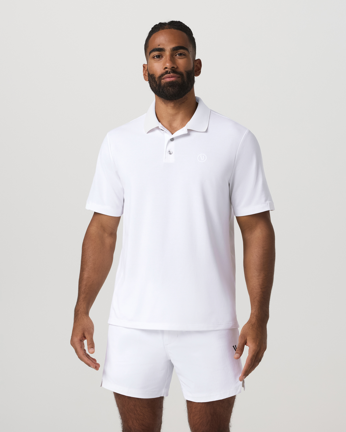 Men's Short Sleeve Gamepoint Polo 2.0 White - Non Tipped | Vuori onsale - US 8431