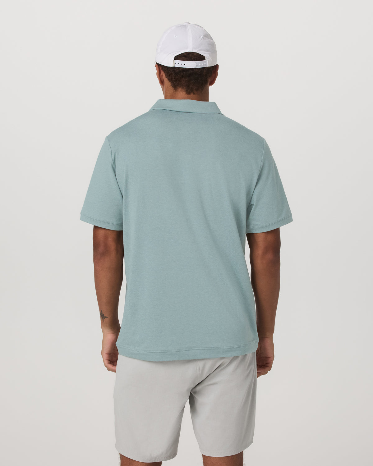 Short Sleeve Ponto Performance Polo Misty Blue Heather | Vuori online - US 1167