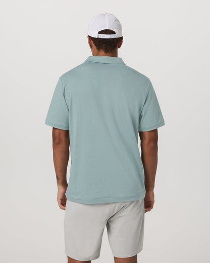 Short Sleeve Ponto Performance Polo Misty Blue Heather | Vuori online - US 1167