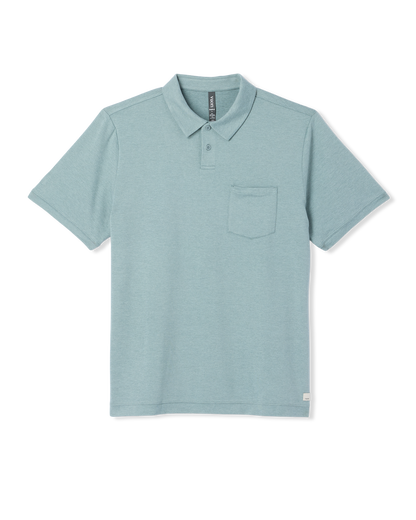 Short Sleeve Ponto Performance Polo Misty Blue Heather | Vuori online - US 1167