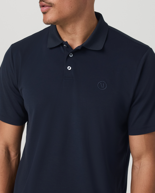 Men's Short Sleeve Gamepoint Polo 2.0 Ink - Non Tipped | Vuori discount - US 9296