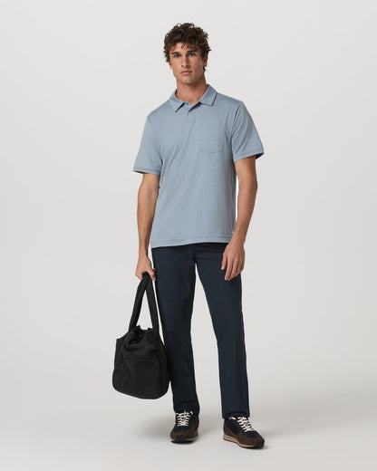 Short Sleeve Ponto Performance Polo Blue Dusk Heather | Vuori shop - US 1521