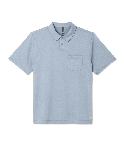 Short Sleeve Ponto Performance Polo Blue Dusk Heather | Vuori shop - US 1521
