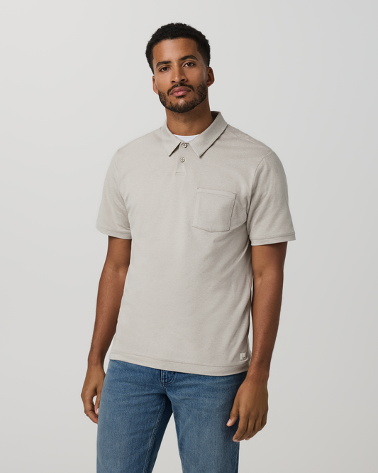 Short Sleeve Ponto Performance Polo Dark Salt Heather | Vuori sale - US 3554