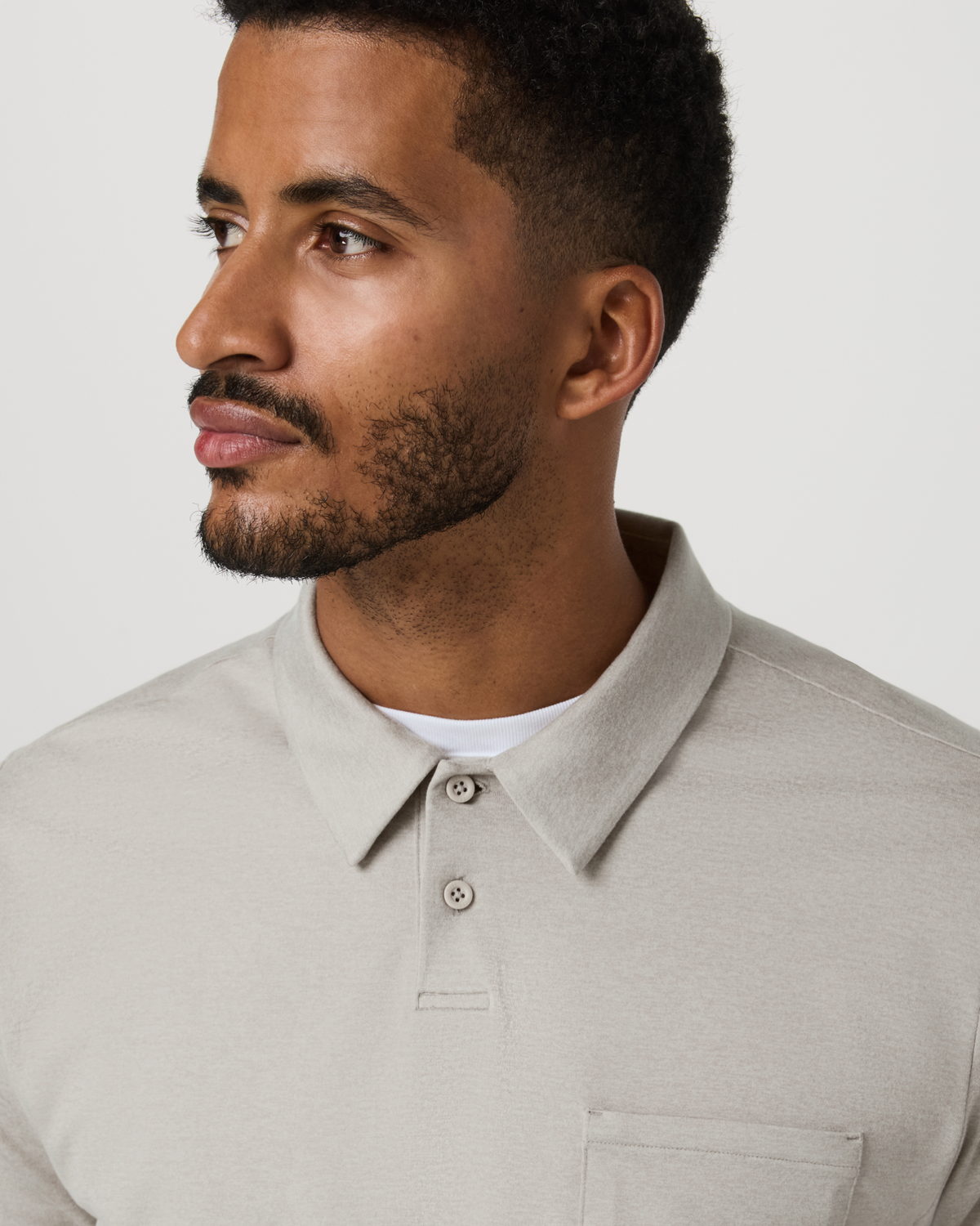 Short Sleeve Ponto Performance Polo Dark Salt Heather | Vuori sale - US 3554