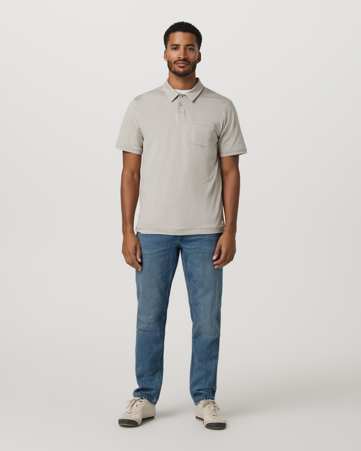 Short Sleeve Ponto Performance Polo Dark Salt Heather | Vuori sale - US 3554