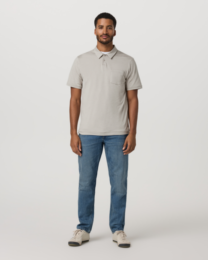 Short Sleeve Ponto Performance Polo Dark Salt Heather | Vuori sale - US 3554