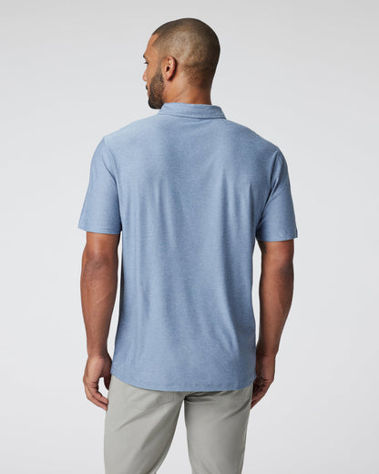 Strato Tech Polo Men's Chambray Heather Polo | Vuori onsale - US 2461