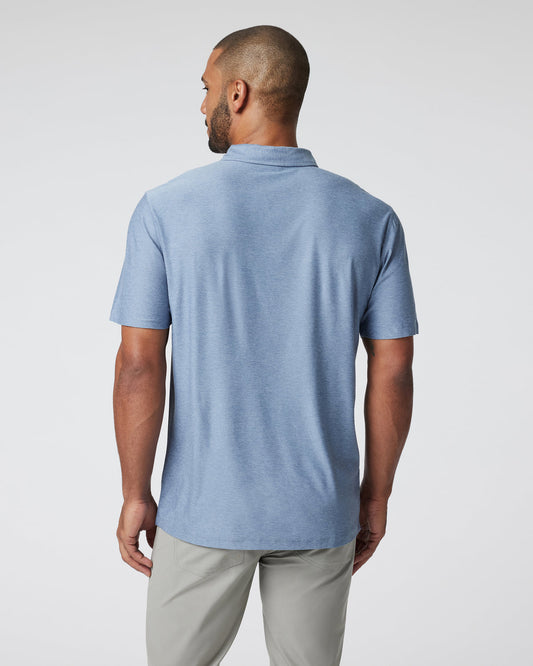 Strato Tech Polo Men's Chambray Heather Polo | Vuori onsale - US 2461