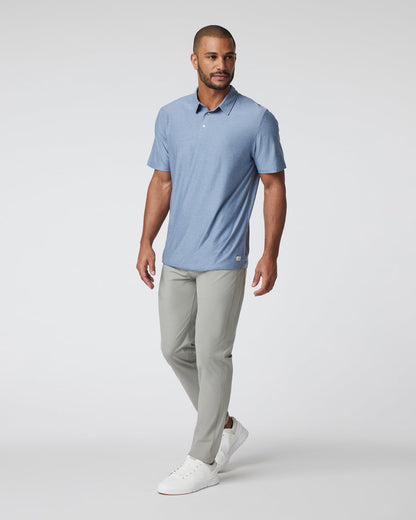 Strato Tech Polo Men's Chambray Heather Polo | Vuori onsale - US 2461
