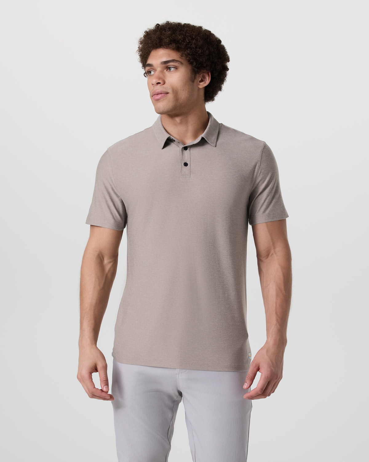 Strato Tech Polo Men's Mocha Heather Polo | Vuori for sale - US 8021