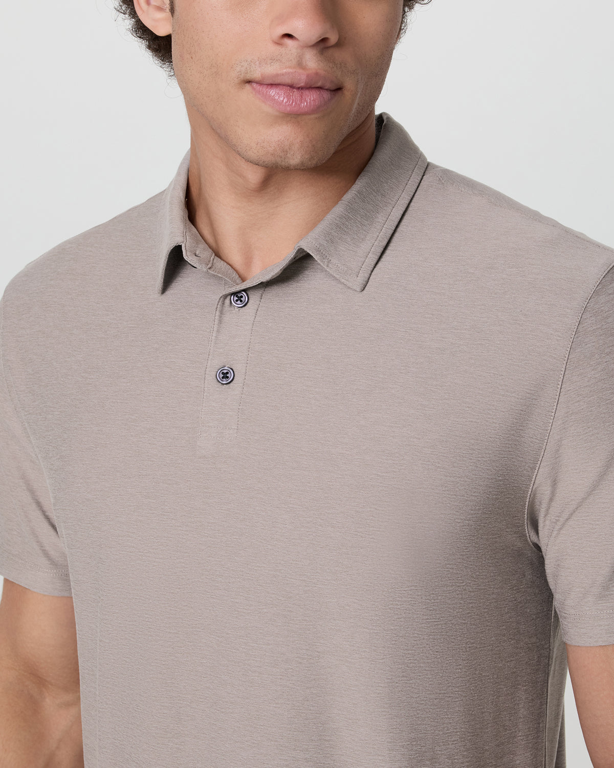 Strato Tech Polo Men's Mocha Heather Polo | Vuori for sale - US 8021