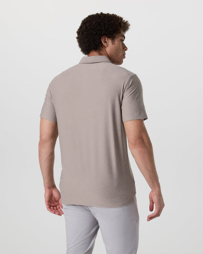 Strato Tech Polo Men's Mocha Heather Polo | Vuori for sale - US 8021