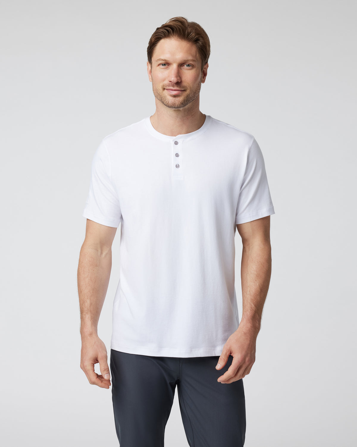 Short Sleeve Ever Henley Men's White Henley T Shirt | Vuori discount - US 3919