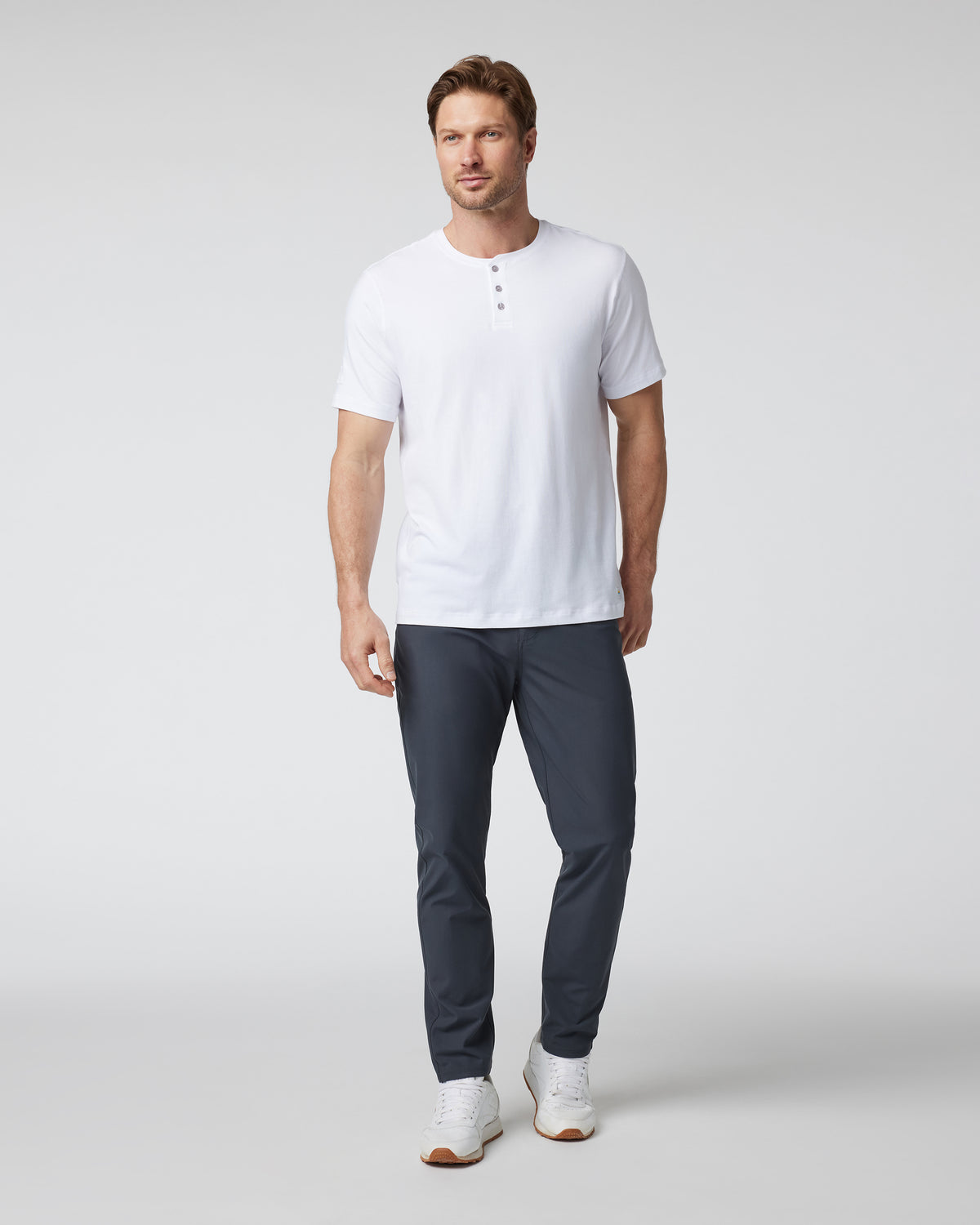 Short Sleeve Ever Henley Men's White Henley T Shirt | Vuori discount - US 3919