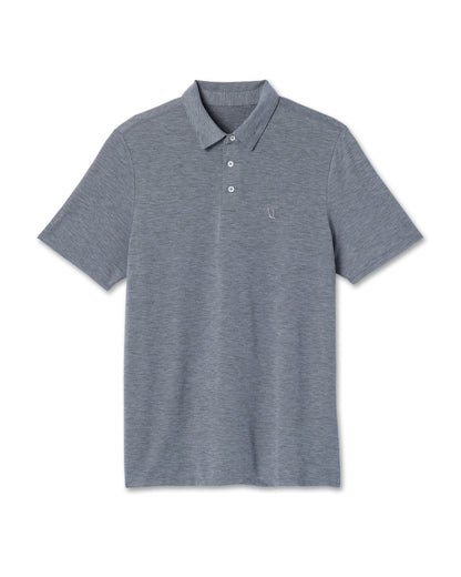Knit Twill Polo Men's Heather Grey Golf Polo | Vuori outlet - US 1019