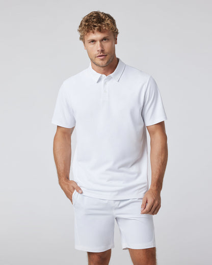 Gamepoint Polo Men's White Tennis Shirt | Vuori shop - US 7356