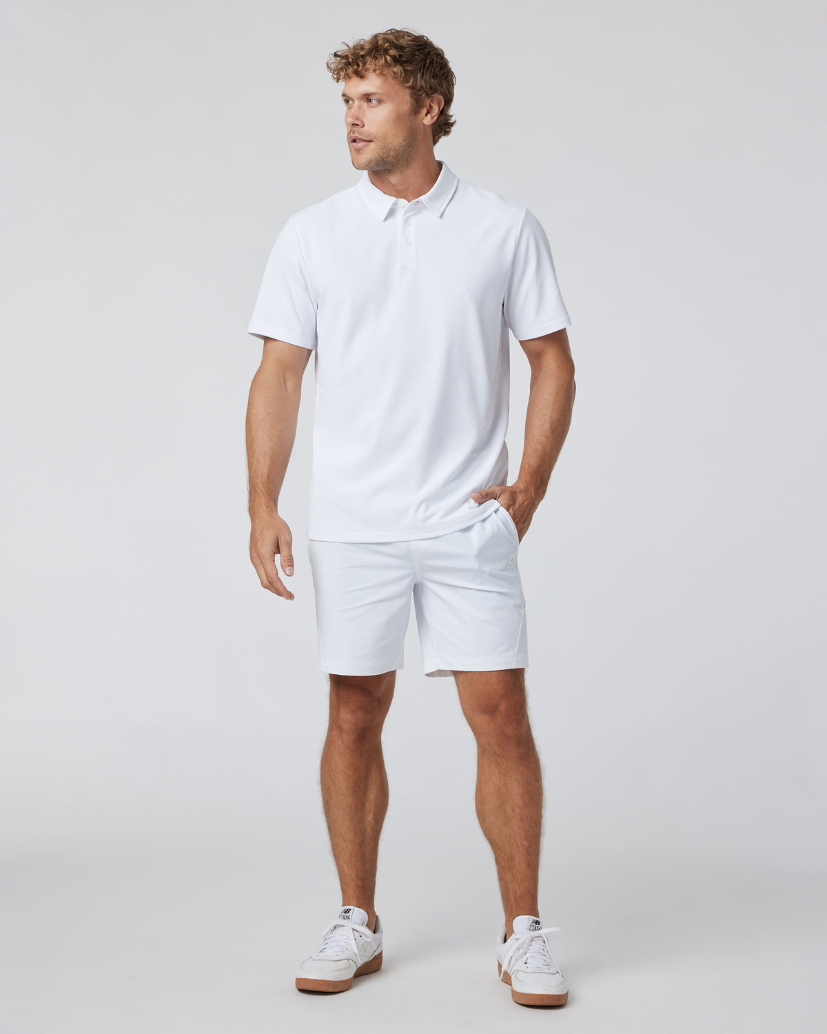 Gamepoint Polo Men's White Tennis Shirt | Vuori shop - US 7356