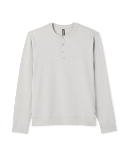 Men's Long Sleeve Coronado Henley - Relaxed Salt Heather | Vuori sale - US 6303
