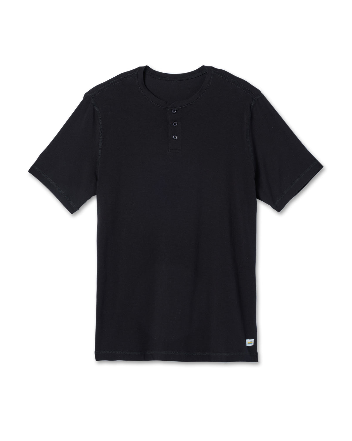 Short-Sleeve Tuvalu Henley Men's Black Henley Shirt | Vuori onsale - US 4322