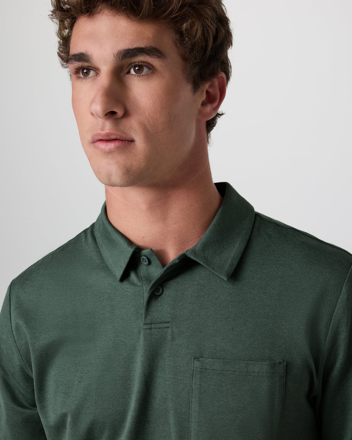 Short Sleeve Ponto Performance Polo Marsh Heather | Vuori for sale - US 9179