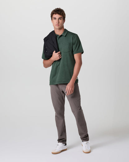 Short Sleeve Ponto Performance Polo Marsh Heather | Vuori for sale - US 9179