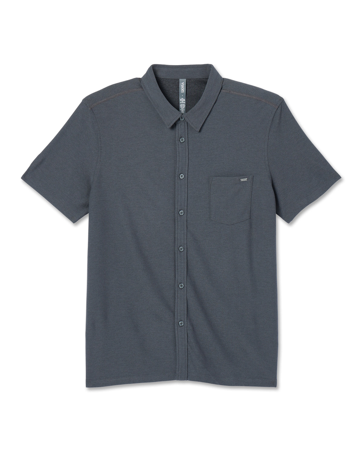 Short Sleeve Ace Button Down Men's Charcoal Shirt | Vuori online - US 8770