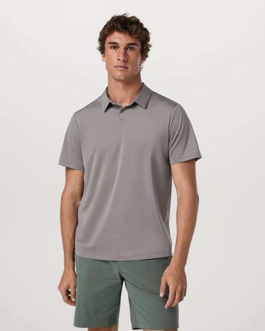 Short Sleeve Viewpoint Polo 2.0 Men's Cavern Grey Shirt | Vuori discount - US 3824
