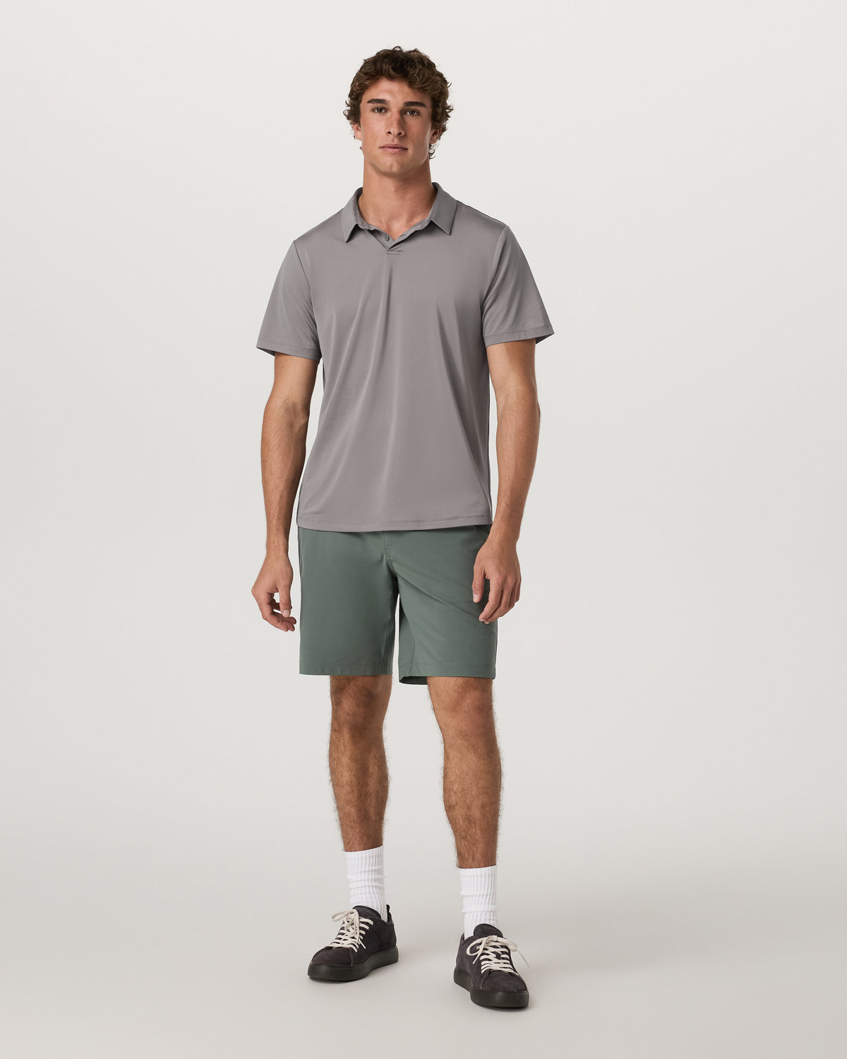 Short Sleeve Viewpoint Polo 2.0 Men's Cavern Grey Shirt | Vuori discount - US 3824