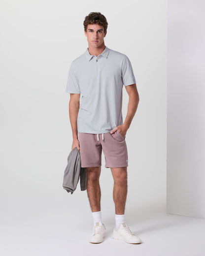 Short Sleeve Feather Polo Frost Grey | Vuori shop - US 2797