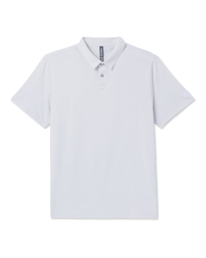 Short Sleeve Feather Polo Frost Grey | Vuori shop - US 2797