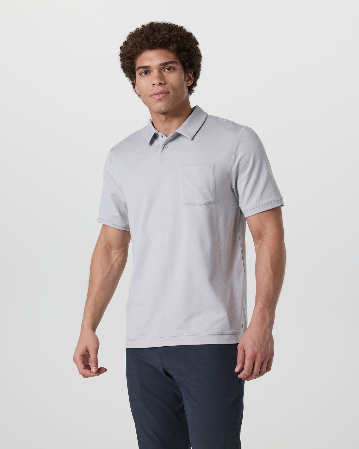 Short Sleeve Ponto Performance Polo Frost Grey Heather | Vuori sale - US 8299