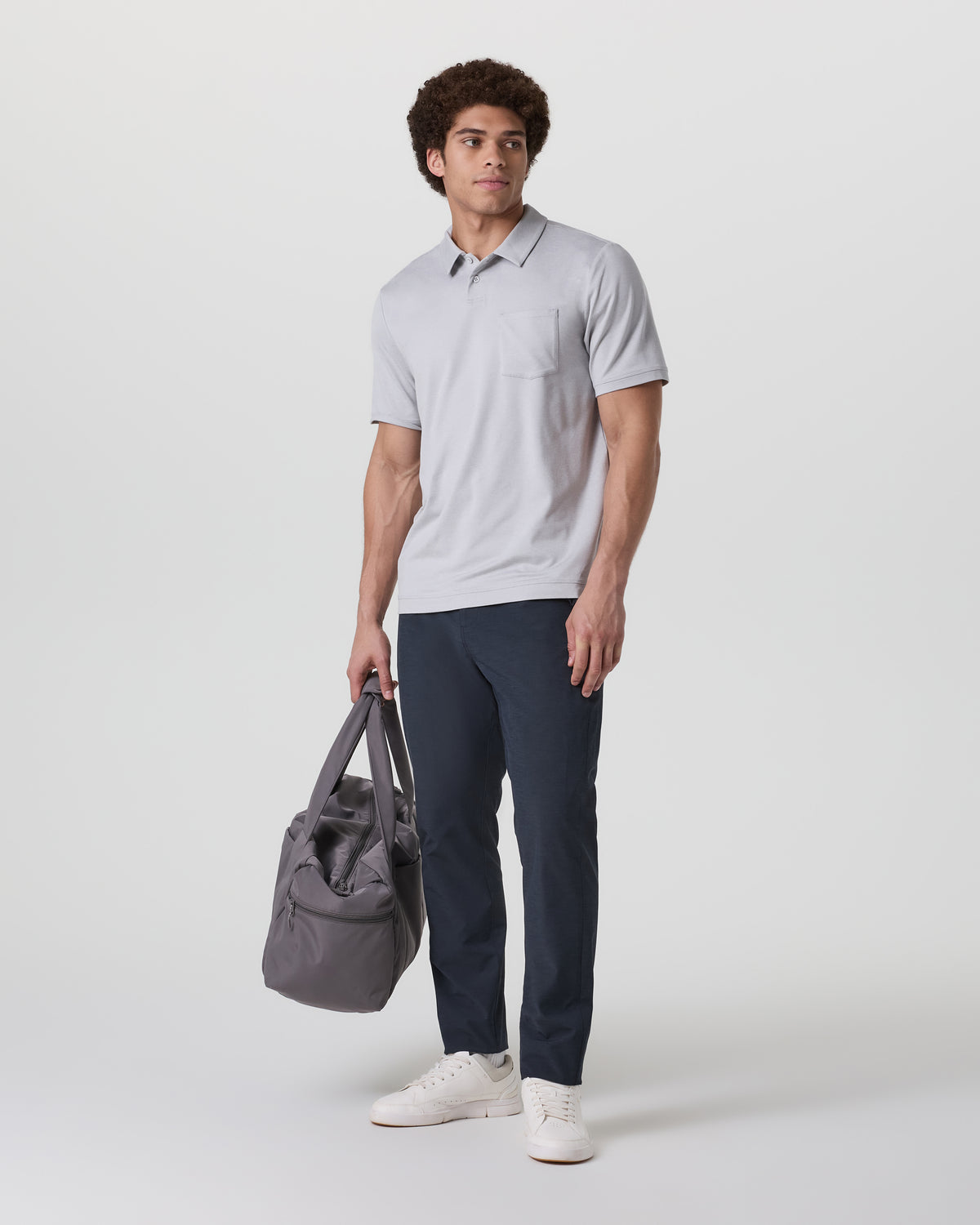 Short Sleeve Ponto Performance Polo Frost Grey Heather | Vuori sale - US 8299