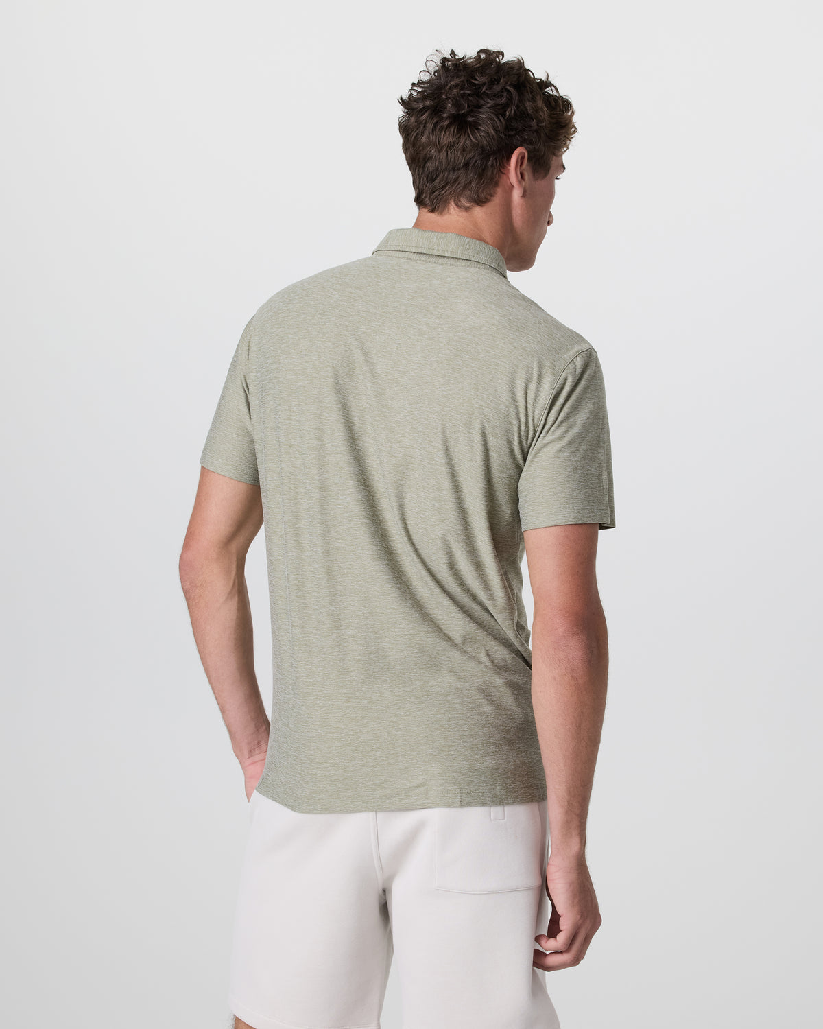 Strato Tech Polo Men's Agave Green Heather Polo | Vuori onsale - US 7791
