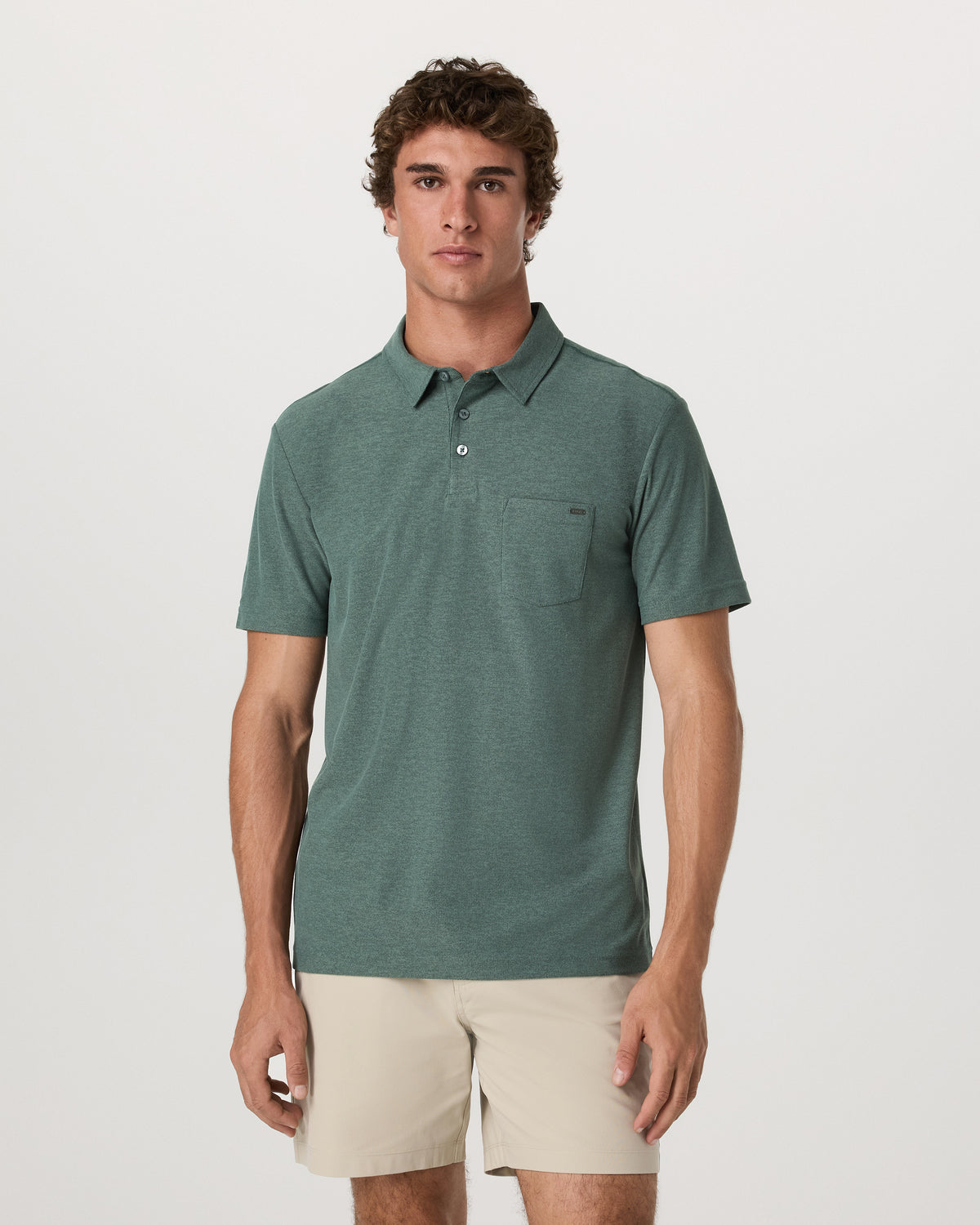 Ace Polo Men's Agate Green Performance Polo Shirt | Vuori for sale - US 4341